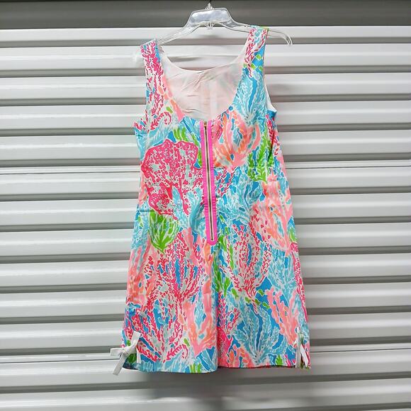 Lilly Pulitzer Let's Cha Cha Delia Dress Women's Size 8 Sleeveless Scoop Back - Picture 4 of 8